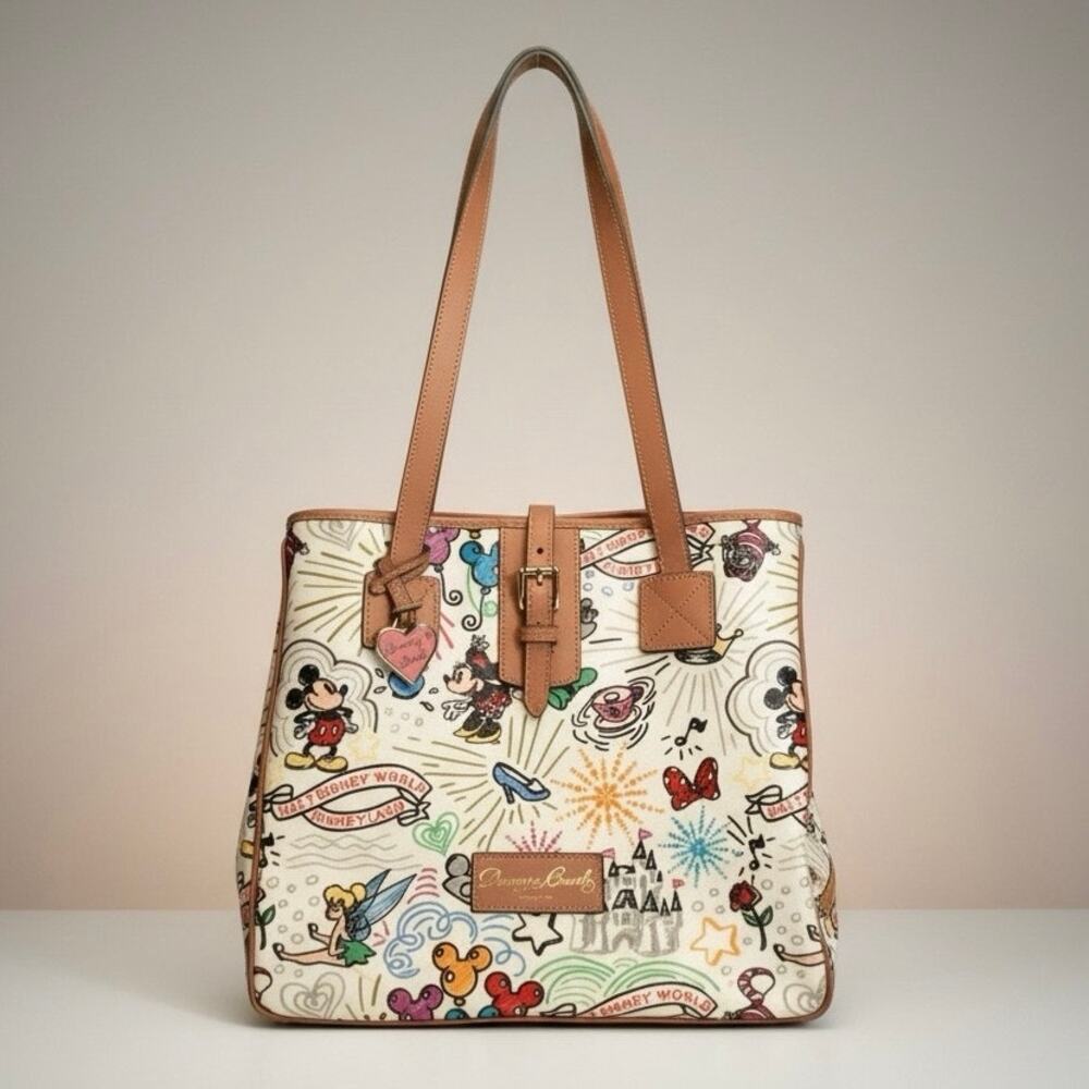 NWOT Dooney & Bourke Disney Parks Sketch Tote Satchel Handbag  Large V2 2010